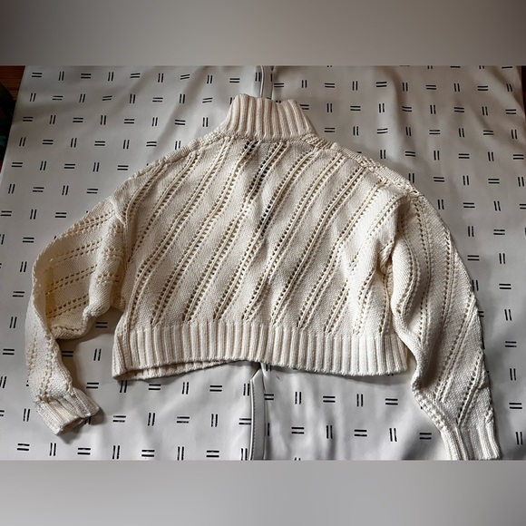 STAUD Cropped Hampton Sweater Sz S - Picture 8 of 10